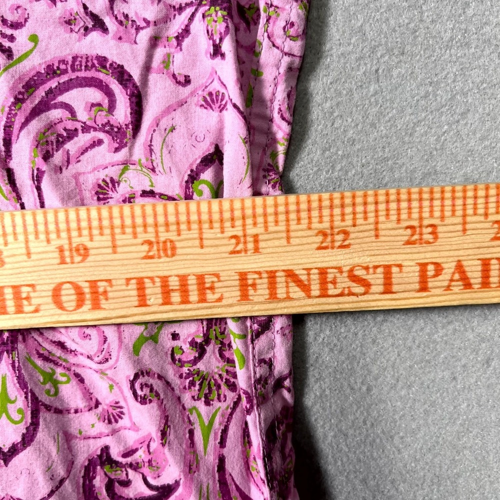 Panhandle Slim Western Shirt Womens 2XL Pink Paisley Long Sleeve Pearl Snap - Picture 3 of 7